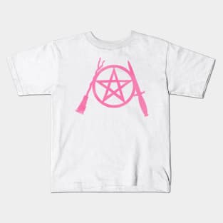 Pink Pent, Besom & Blade Kids T-Shirt